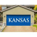 Showdown Displays Showdown Displays 810034KAN-001 7 x 16 ft. NCAA Double Garage Door Decor Kansas Jayhawks - No.001 810034KAN-001